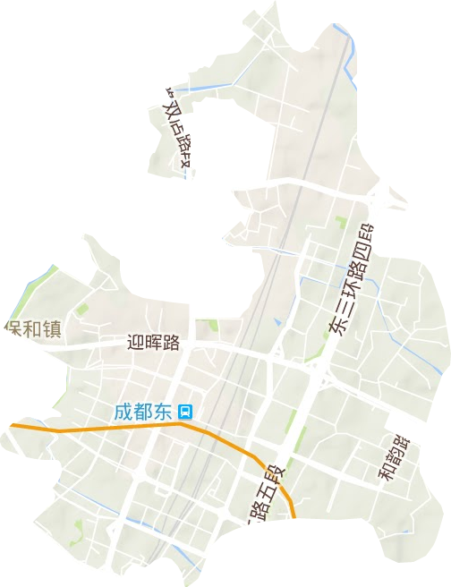 保和街道地形图