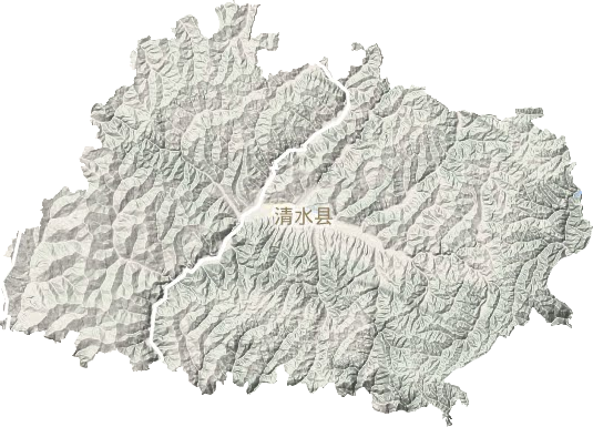 清水县地形图