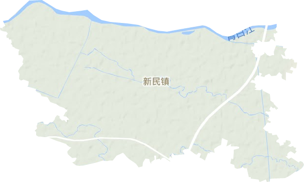 新民镇地形图