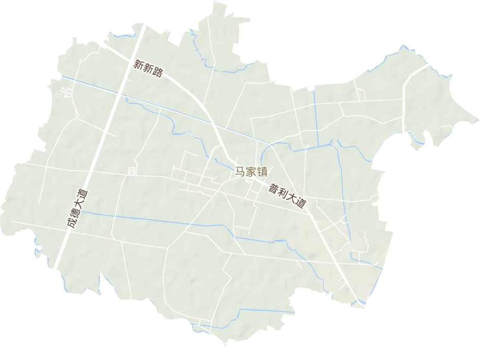 马家镇地形图