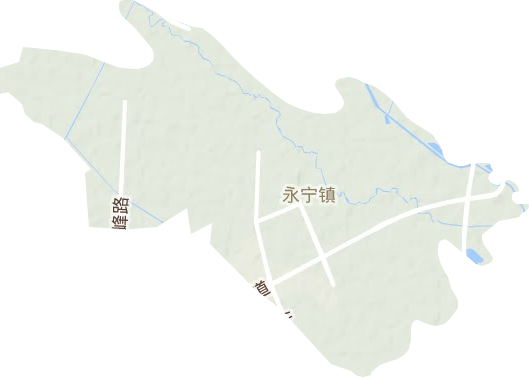 永宁镇地形图