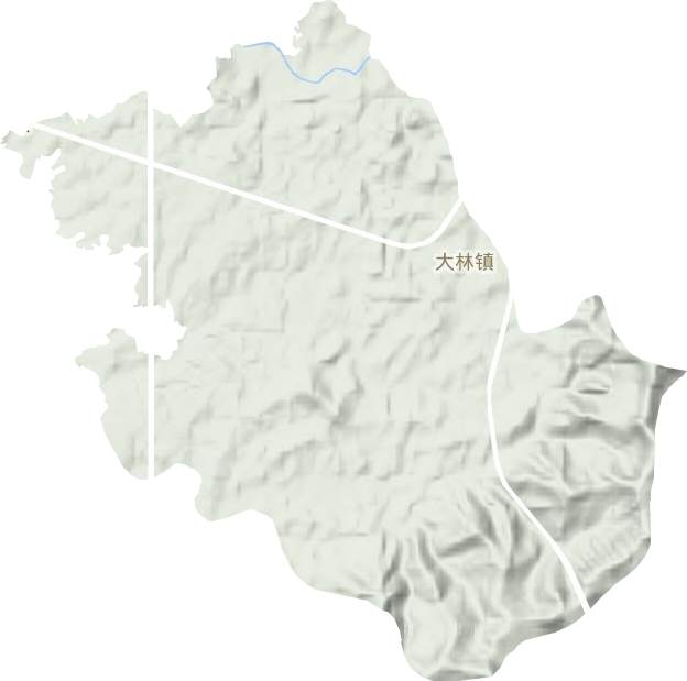 大林镇地形图
