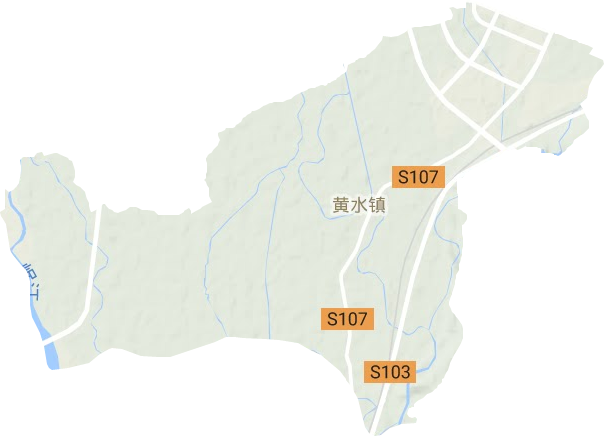 黄水镇地形图