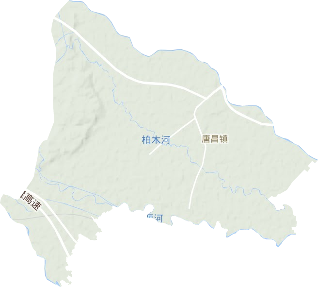唐昌镇地形图