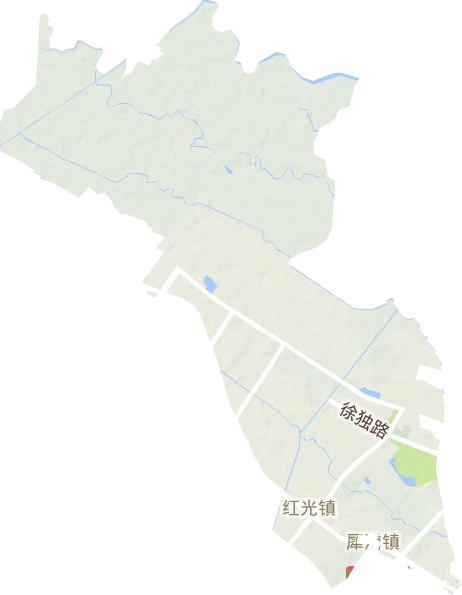红光镇地形图