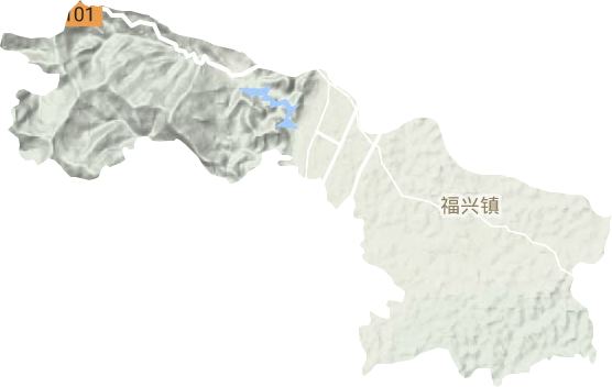 福兴镇地形图