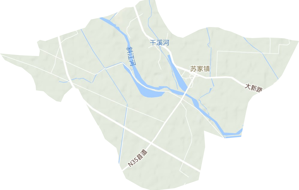 苏家镇地形图