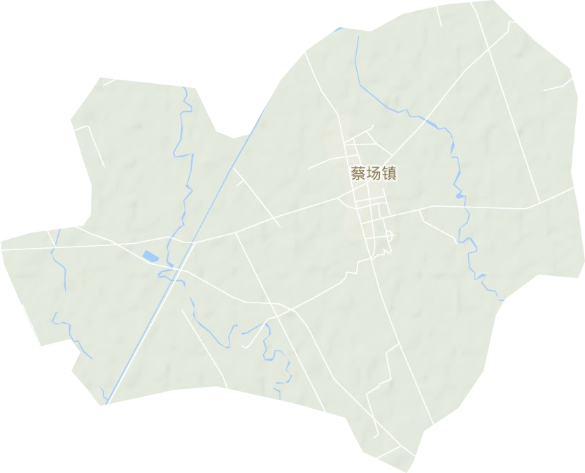 蔡场镇地形图