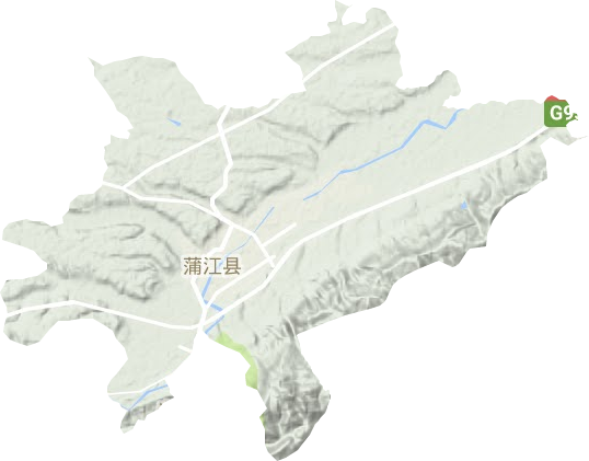 鹤山镇地形图