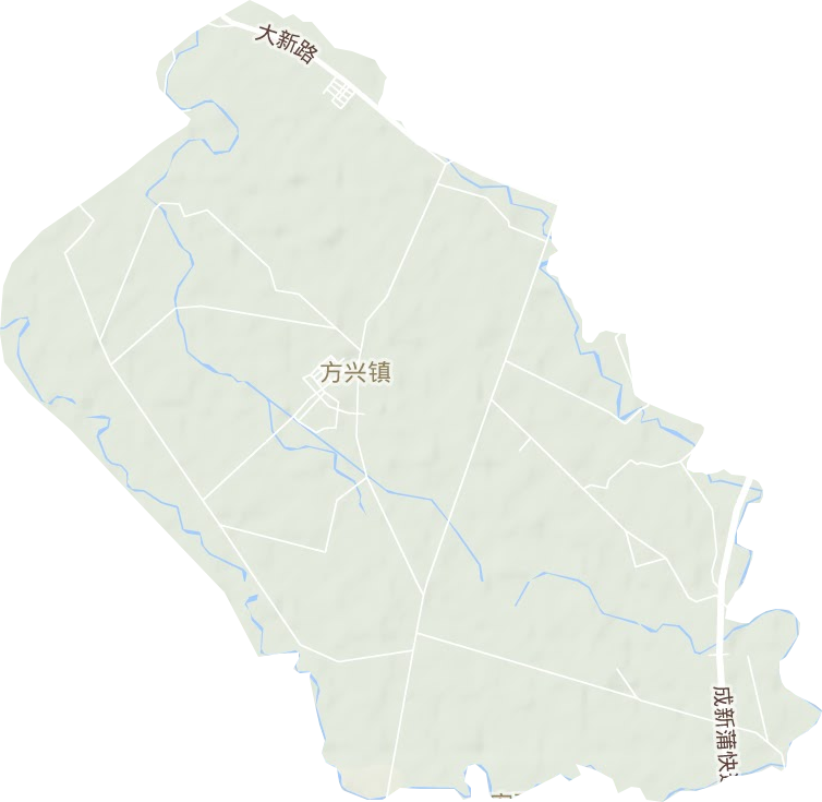 方兴镇地形图