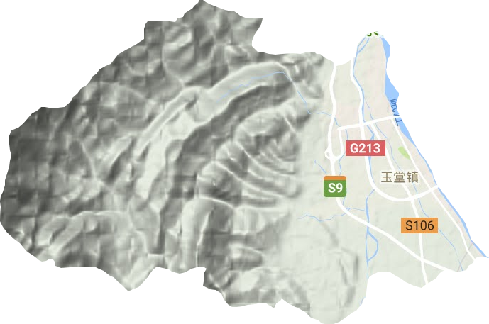 玉堂镇地形图