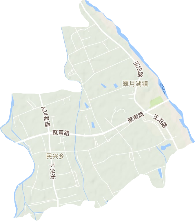 翠月湖镇地形图