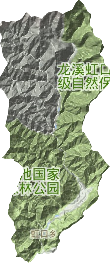虹口乡地形图