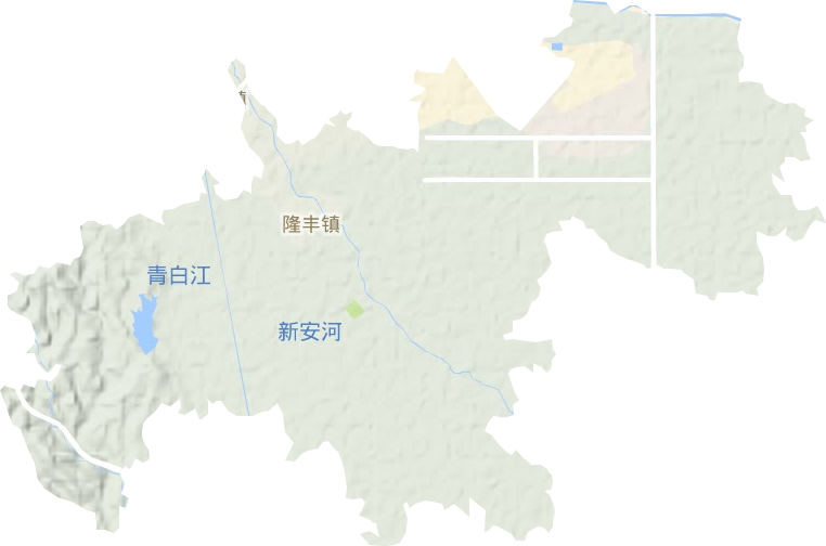 隆丰镇地形图