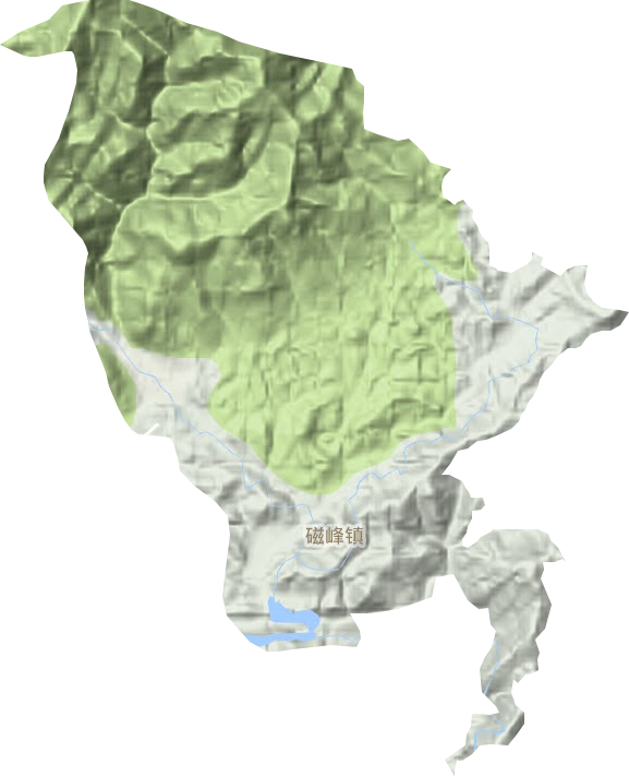 磁峰镇地形图