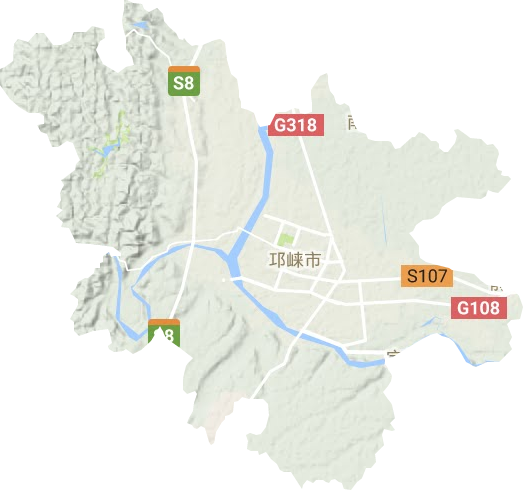 临邛镇地形图