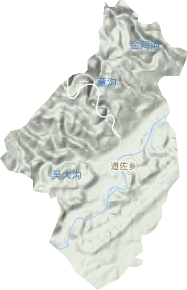 道佐乡地形图