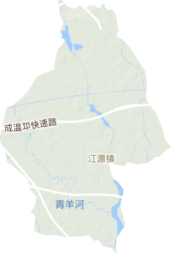 江源镇地形图