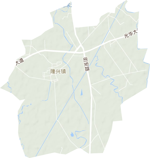 隆兴镇地形图