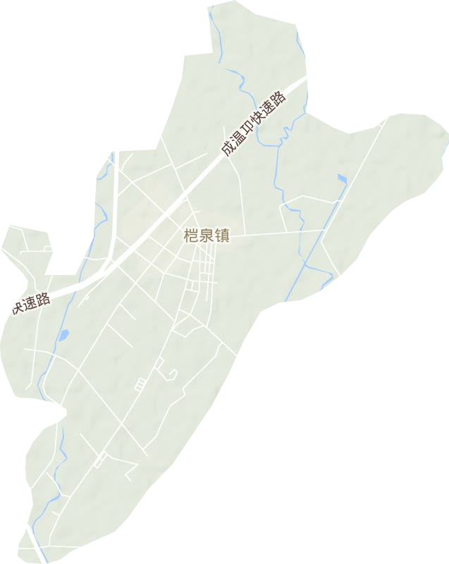 桤泉镇地形图
