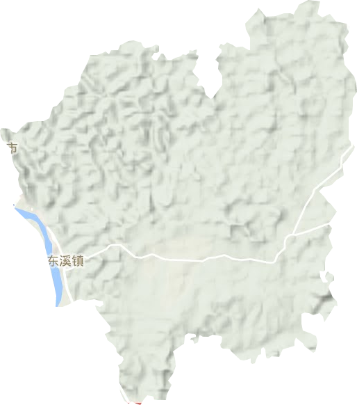 东溪镇地形图