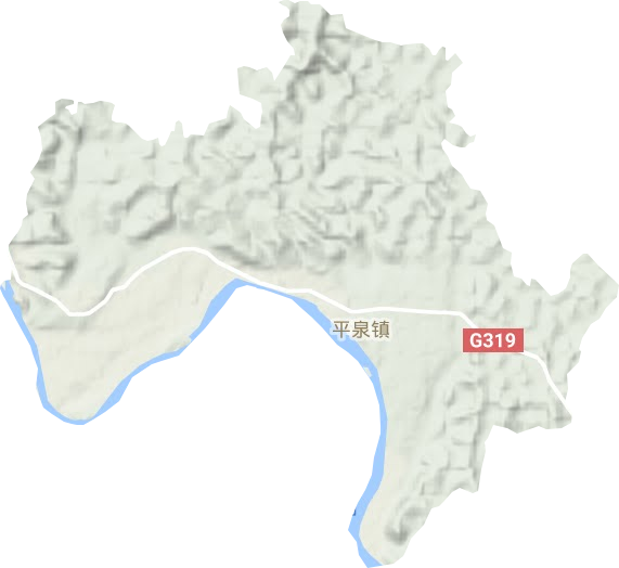 平泉镇地形图