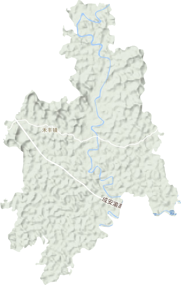 禾丰镇地形图