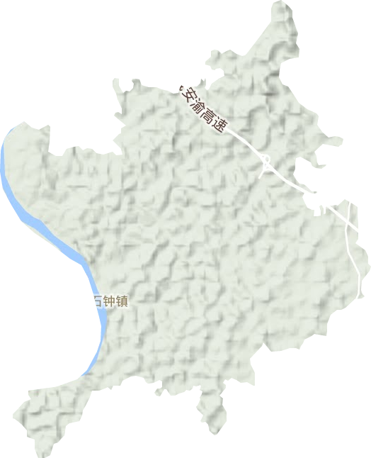 石钟镇地形图