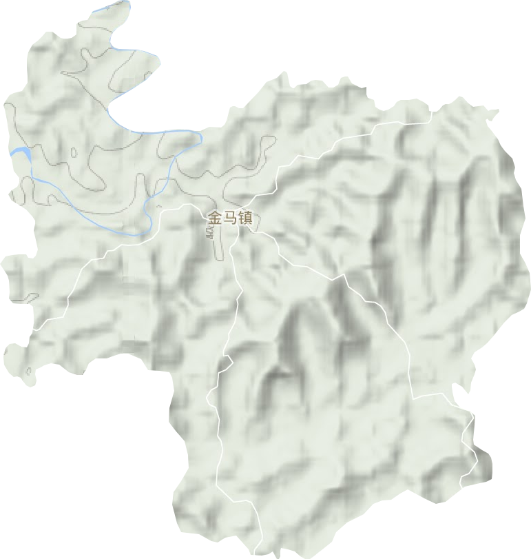 金马镇地形图