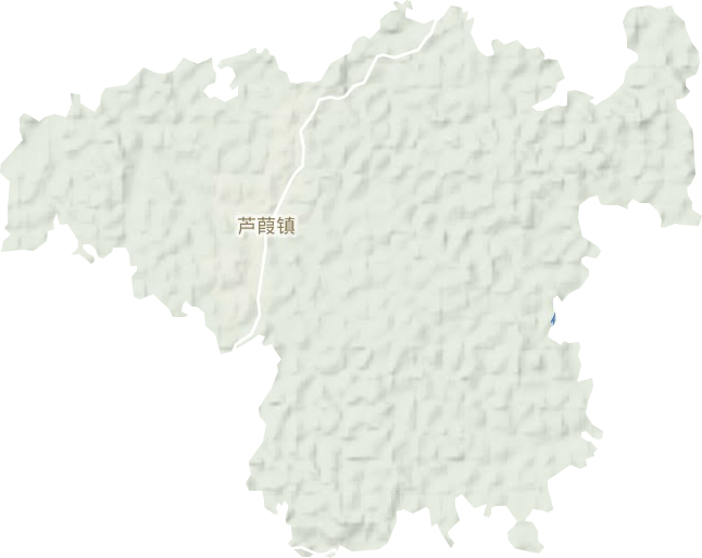 芦葭镇地形图