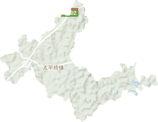 太平桥镇地形图