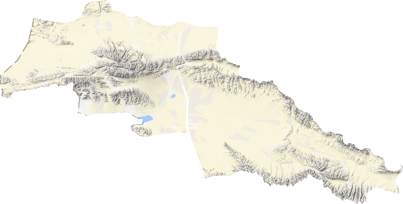 阿克塞哈萨克族自治县地形图