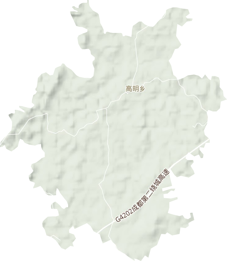 高明乡地形图