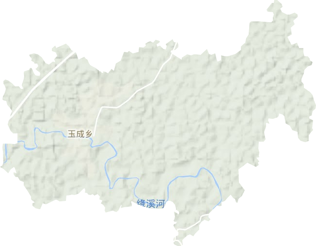 玉成乡地形图