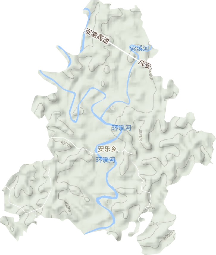 安乐乡地形图