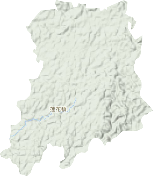 莲花镇地形图