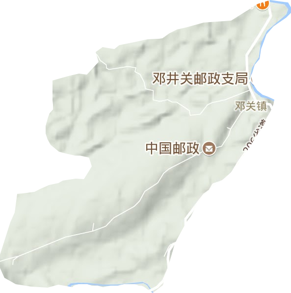 邓关镇地形图