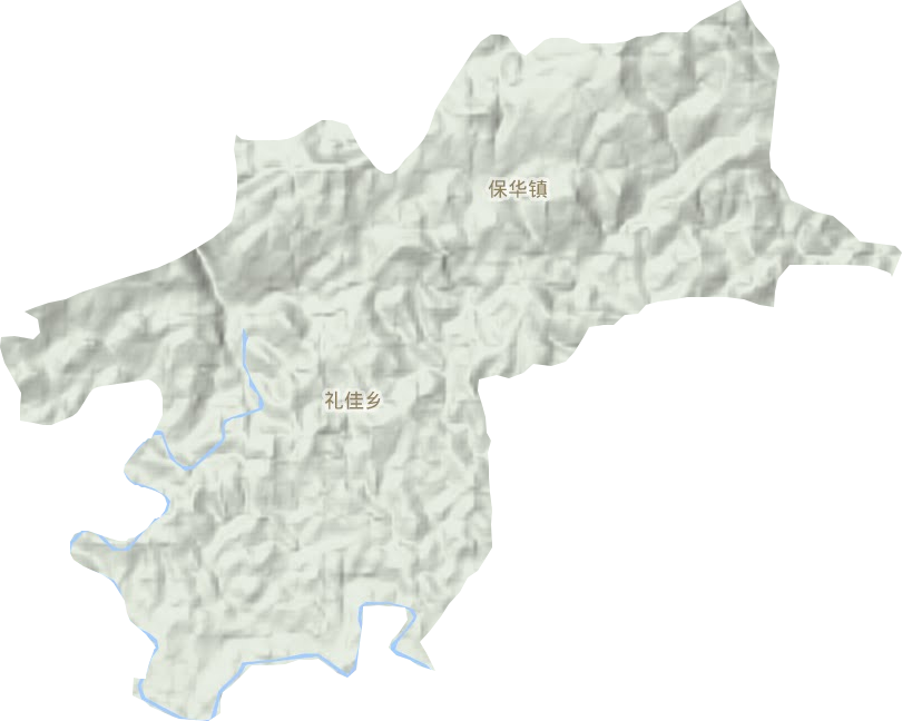 保华镇地形图