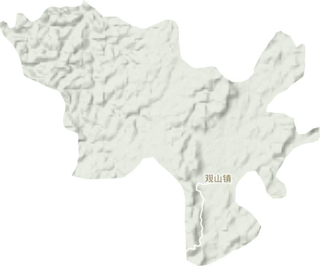 观山镇地形图