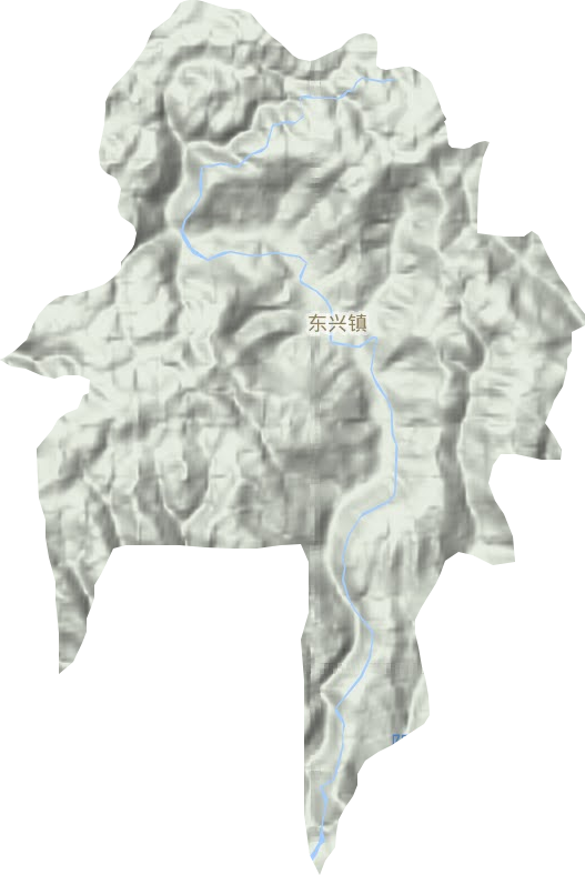 东兴镇地形图