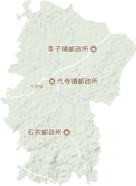代寺镇地形图