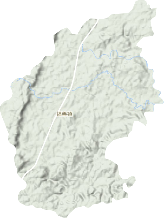 福善镇地形图