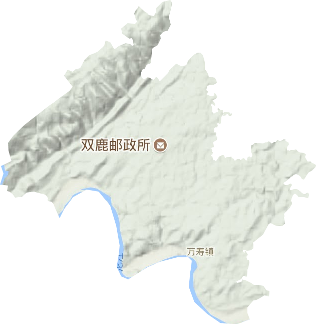 万寿镇地形图