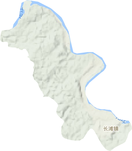 长滩镇地形图