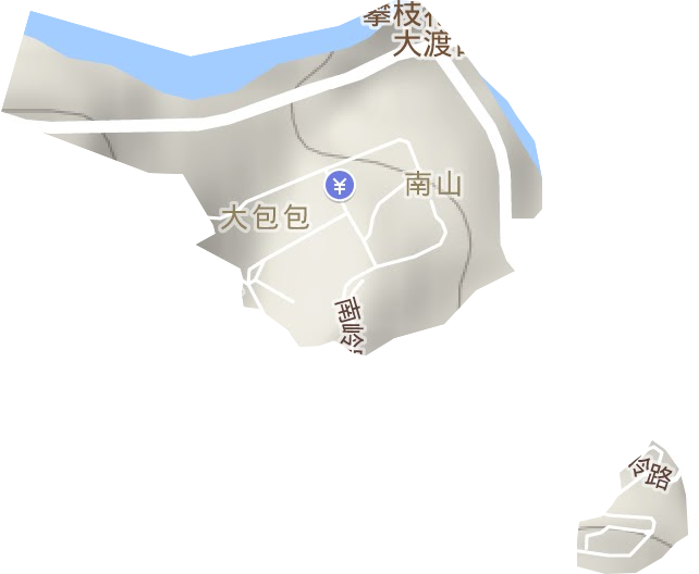南山街道地形图