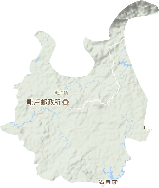 毗卢镇地形图