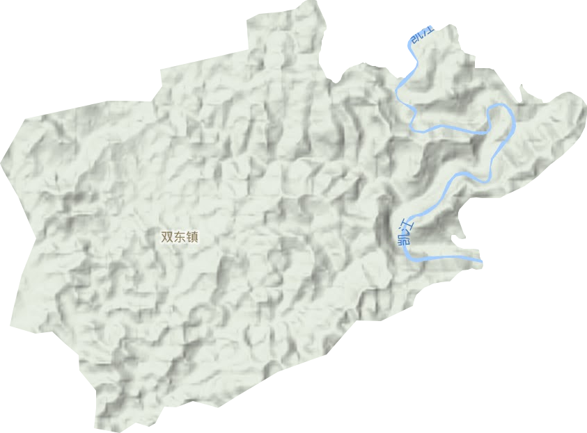 双东镇地形图