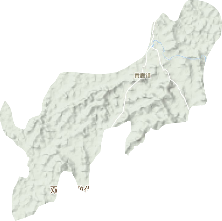 黄鹿镇地形图