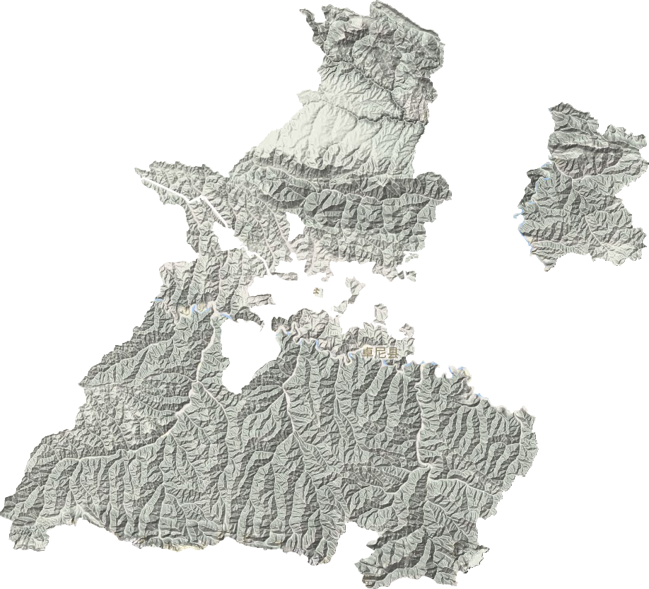 卓尼县地形图
