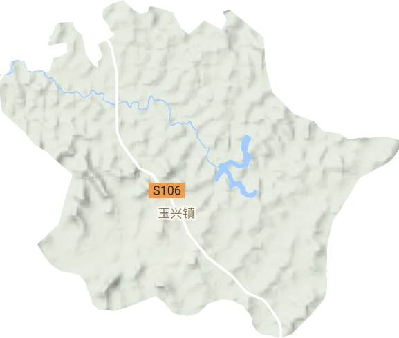 玉兴镇地形图